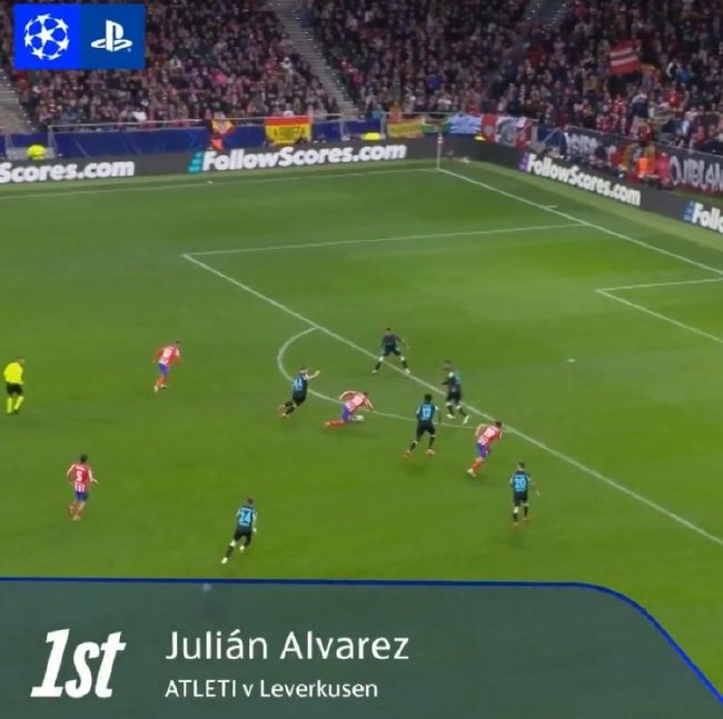 实至名归!阿尔瓦雷斯当选本轮欧冠最佳球员 实至名归!阿尔瓦雷斯当选本轮欧冠最佳球员